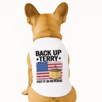 American Flag Firework Back Up Terry Put It In Reverse Terry Gift Doggie Tank