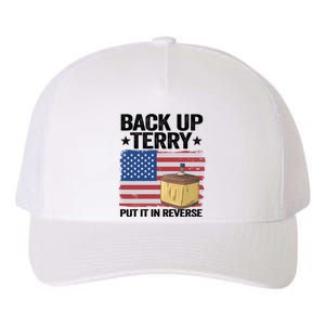 American Flag Firework Back Up Terry Put It In Reverse Terry Gift Yupoong Adult 5-Panel Trucker Hat