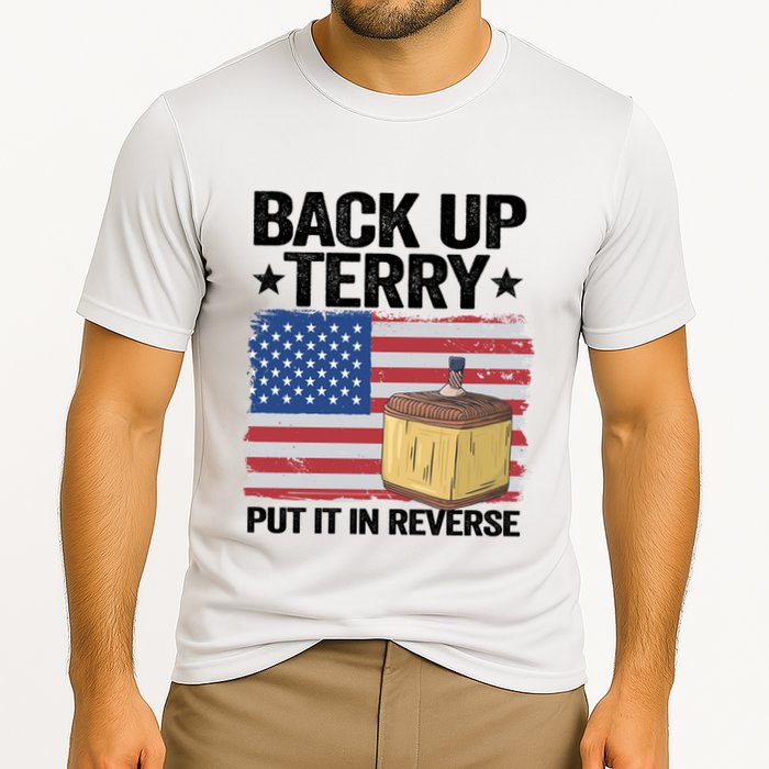 American Flag Firework Back Up Terry Put It In Reverse Terry Gift Performance Shirt