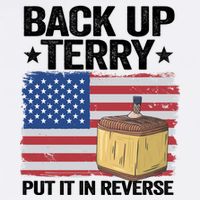 American Flag Firework Back Up Terry Put It In Reverse Terry Gift Bucket Hat