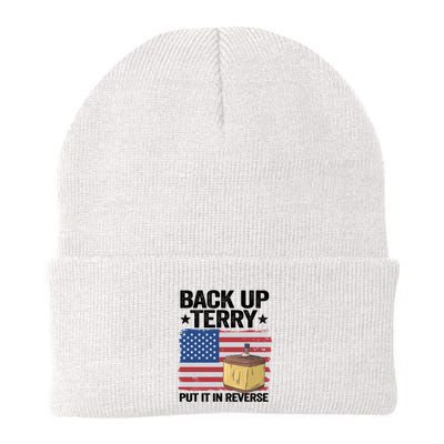 American Flag Firework Back Up Terry Put It In Reverse Terry Gift Beanie