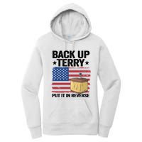 American Flag Firework Back Up Terry Put It In Reverse Terry Gift Women's Pullover Hoodie