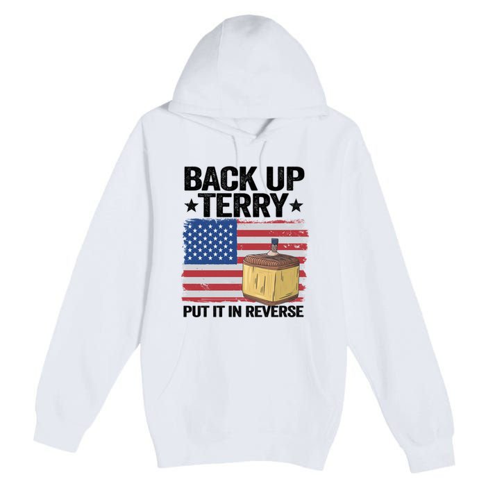 American Flag Firework Back Up Terry Put It In Reverse Terry Gift Premium Pullover Hoodie