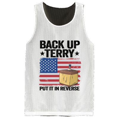 American Flag Firework Back Up Terry Put It In Reverse Terry Gift Mesh Reversible Basketball Jersey Tank