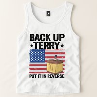 American Flag Firework Back Up Terry Put It In Reverse Terry Gift Tank Top