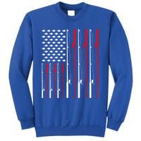 American Flag Fishing Rod Fishing Lover Gift Sweatshirt