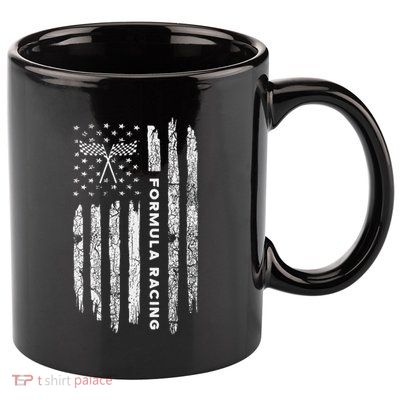 American Flag Formula Racing Vintage Formula Racing 11oz C Handle Ceramic Mug