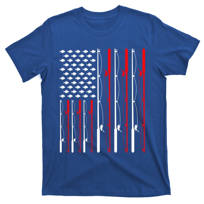 American Flag Fishing Rod Fishing Lover Great Gift T-Shirt