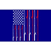 American Flag Fishing Rod Fishing Lover Great Gift Bumper Sticker