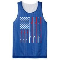 American Flag Fishing Rod Fishing Lover Great Gift Mesh Reversible Basketball Jersey Tank