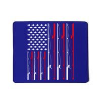 American Flag Fishing Rod Fishing Lover Great Gift Mousepad