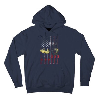 American Fishing Flag Hoodie