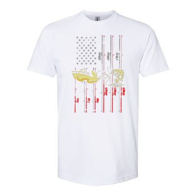 American Fishing Flag Softstyle® CVC T-Shirt