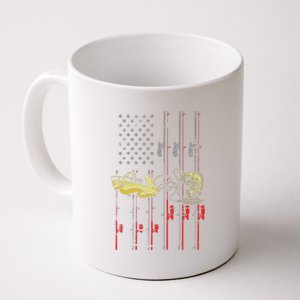 American Fishing Flag Coffee Mug