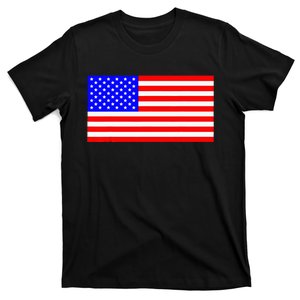 American Flag Flat Color Design T-Shirt