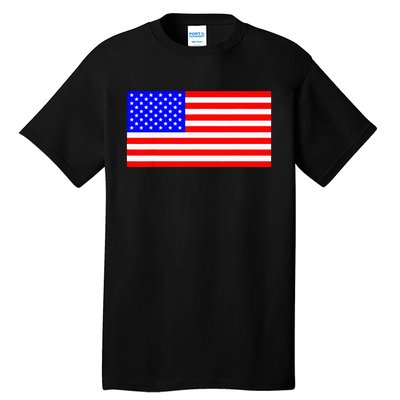 American Flag Flat Color Design Tall T-Shirt