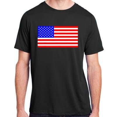 American Flag Flat Color Design Adult ChromaSoft Performance T-Shirt