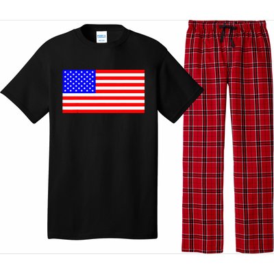 American Flag Flat Color Design Pajama Set