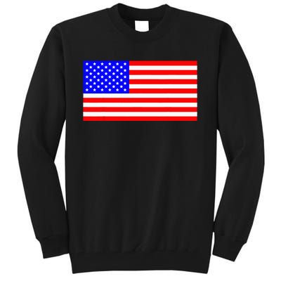 American Flag Flat Color Design Tall Sweatshirt