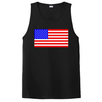 American Flag Flat Color Design PosiCharge Competitor Tank