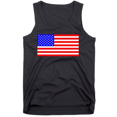 American Flag Flat Color Design Tank Top