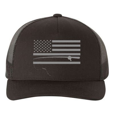 American Flag Fishing Apparel Fishing Yupoong Adult 5-Panel Trucker Hat