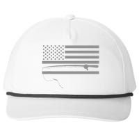 American Flag Fishing Apparel Fishing Snapback Five-Panel Rope Hat