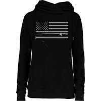 American Flag Fishing Apparel Fishing Womens Funnel Neck Pullover Hood