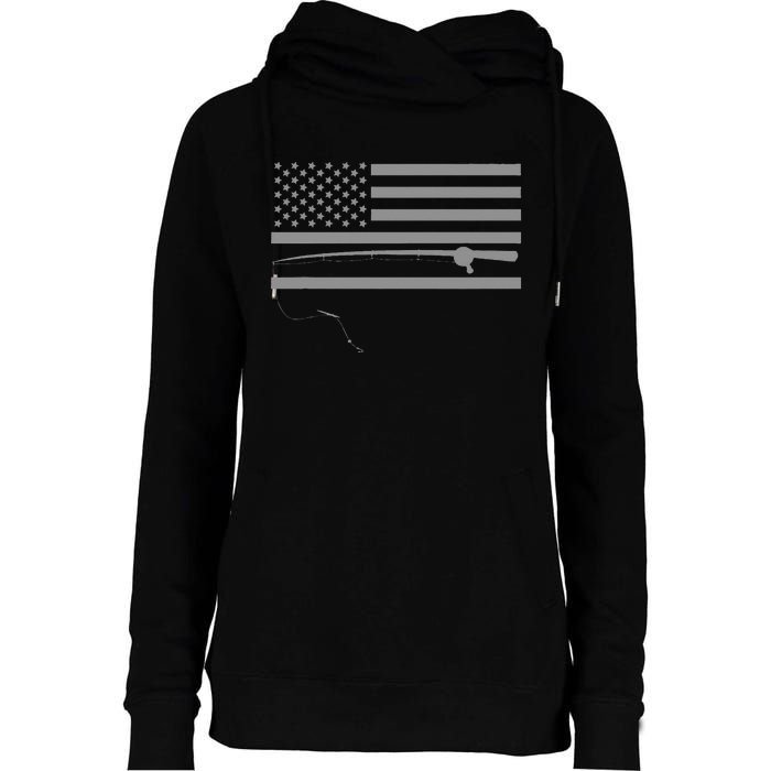 American Flag Fishing Apparel Fishing Womens Funnel Neck Pullover Hood