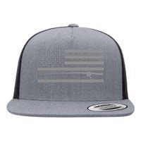 American Flag Fishing Apparel Fishing Flat Bill Trucker Hat