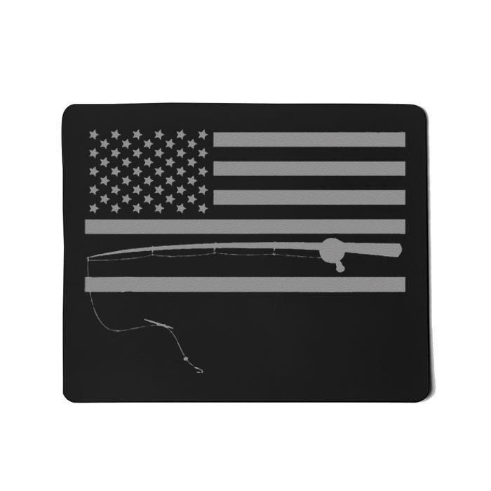 American Flag Fishing Apparel Fishing Mousepad