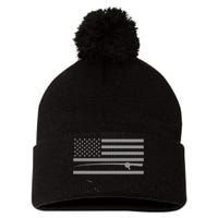 American Flag Fishing Apparel Fishing Pom Pom 12in Knit Beanie