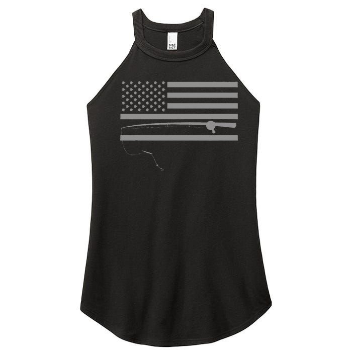 American Flag Fishing Apparel Fishing Women's Perfect Tri Rocker Tank