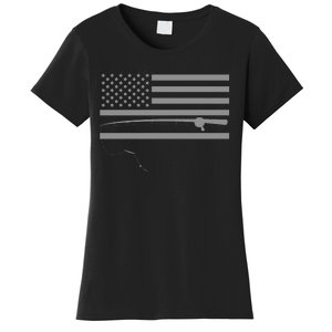 American Flag Fishing Apparel Fishing Women's T-Shirt