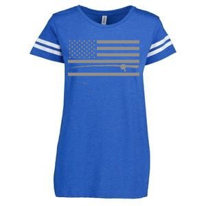 American Flag Fishing Apparel Fishing Enza Ladies Jersey Football T-Shirt