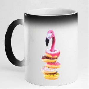 A Famished Flamingo 11oz Black Color Changing Mug