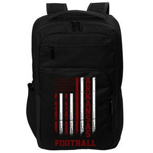 Arkansas Football Fan American Flag Impact Tech Backpack