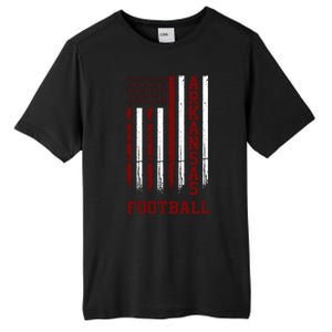 Arkansas Football Fan American Flag Tall Fusion ChromaSoft Performance T-Shirt