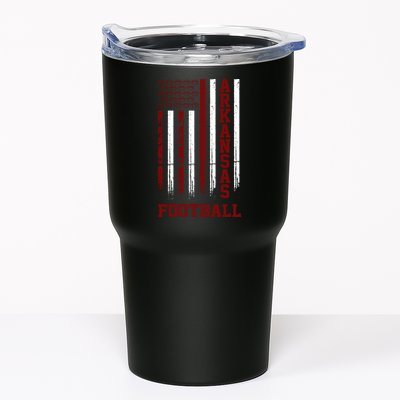 Arkansas Football Fan American Flag Tumbler