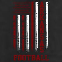 Arkansas Football Fan American Flag Tumbler