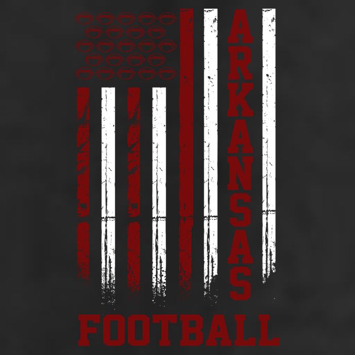 Arkansas Football Fan American Flag Tumbler
