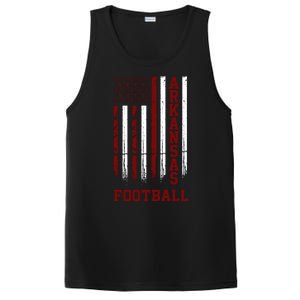 Arkansas Football Fan American Flag PosiCharge Competitor Tank