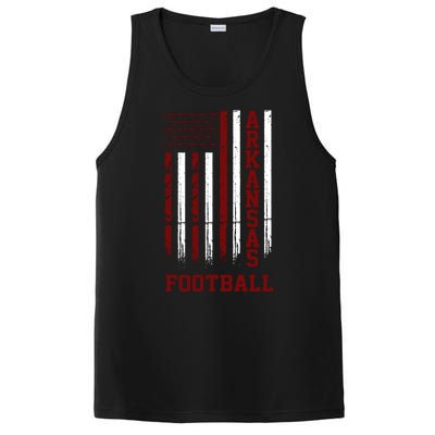 Arkansas Football Fan American Flag PosiCharge Competitor Tank