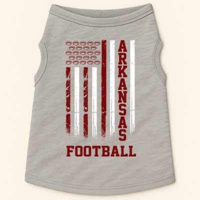 Arkansas Football Fan American Flag Doggie Tank