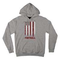 Arkansas Football Fan American Flag Hoodie