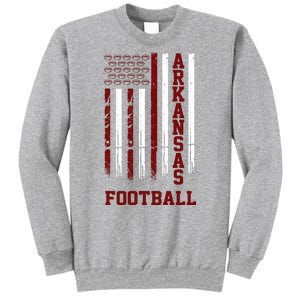 Arkansas Football Fan American Flag Sweatshirt