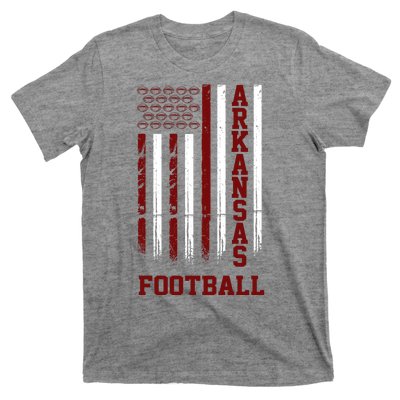 Arkansas Football Fan American Flag T-Shirt