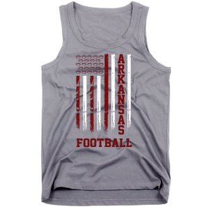 Arkansas Football Fan American Flag Tank Top