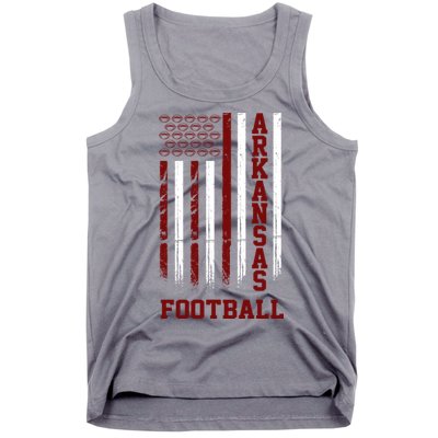 Arkansas Football Fan American Flag Tank Top