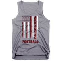 Arkansas Football Fan American Flag Tank Top